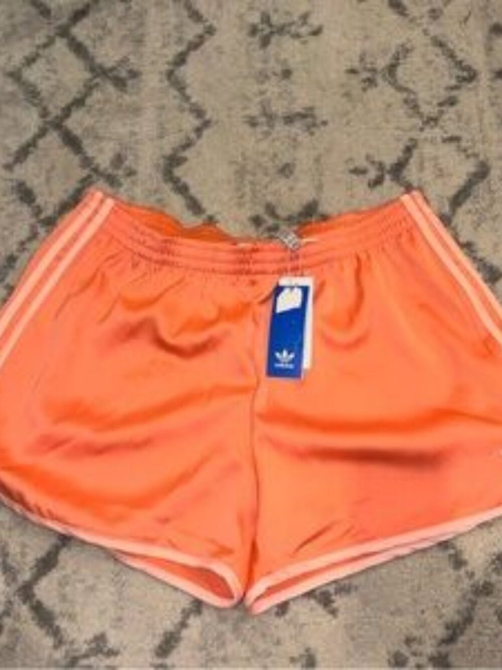 Adidas Women's Vibrant Orange Athletic Shorts